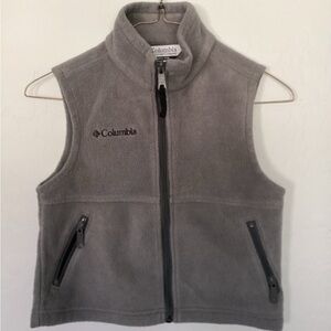 Youth Columbia Gray Fleece Vest
